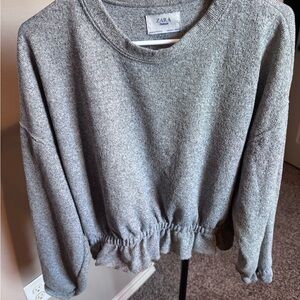 Zara Heather Gray Knit Sweater